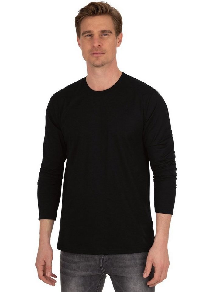 Trigema T-Shirt TRIGEMA Langarmshirt aus 100% Baumwolle (1-tlg) von Trigema