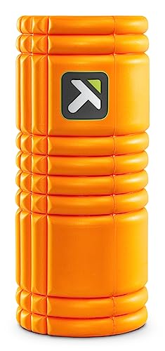 Trigger Point Blackroll Grid Faszienrolle mit Kostenlosen Online-Videos, Kompakte Massagerolle, Tragbare und Vielseitige Faszienrolle, Orange, 13''/33cm von TRIGGERPOINT