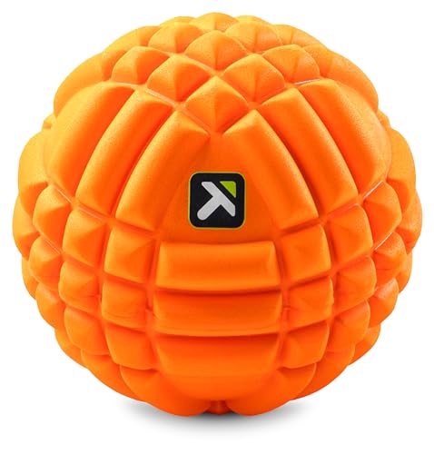 TriggerPoint GRID BALL Massageball für Muskelentspannung, Leichte und Tragbare Größe, Orange von Trigger Point