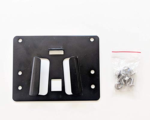 Trigo Aluminium-Taschenadapter für Brompton (verwenden Sie Ihre Tasche ohne Rahmen), 120 x 90 mm, Schwarz von Trigo