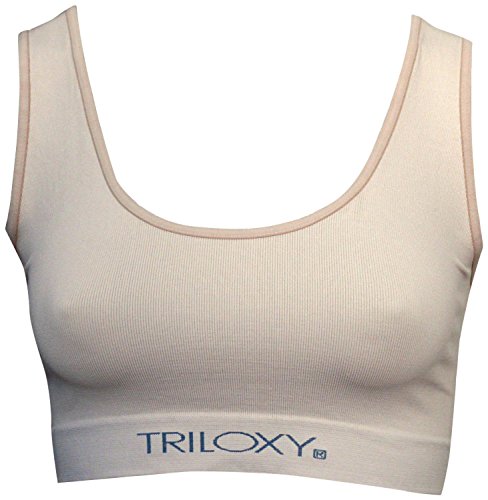 Triloxy Damen BH Top Form Fitness Spitzenbüstenhalter Eignung Bildet, beige/Nackt, L/XL (48-50) von Triloxy