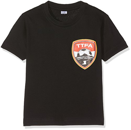 Trinidad und Tobago ttfajlgblk T-Shirt Fußball 10 Jahre schwarz von Trinidad et Tobago