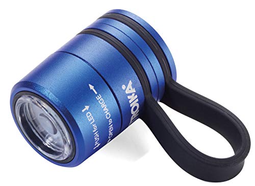 TROIKA Original – ECO RUN – TOR90/BL – Taschenlampe – Running Light – Sport- und Sicherheitslicht – mit Magnet zur Befestigung, weißes LED-Licht – 2 Lichtstärken + Blinklicht von TROIKA