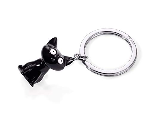Troika "Felix" Schlüsselanhänger - KR16-22/BK - Katze aus Metallguss - schwarz - inkl. Schlüsselring glänzend - das Original von Troika von TROIKA