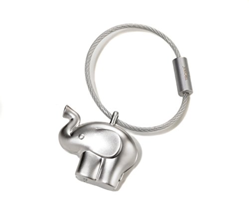 Troika little elephant – KR14-01/MA – Keyring – cast metal– matt – silver – Troika original von TROIKA