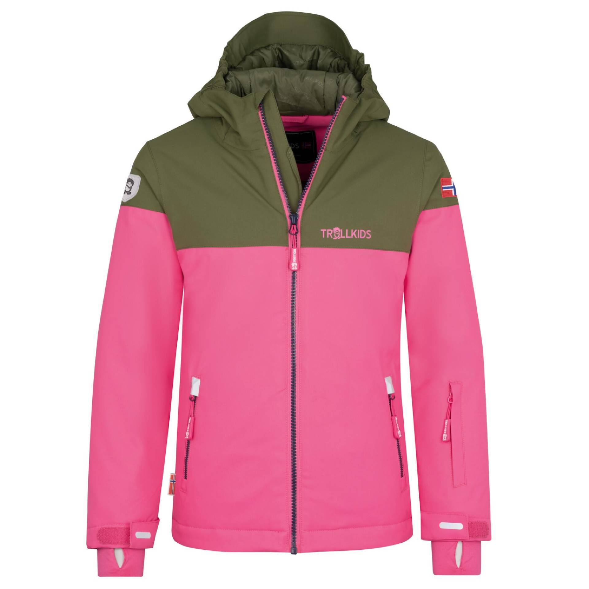 Skijacke Hallingdal dusky. olive von Trollkids