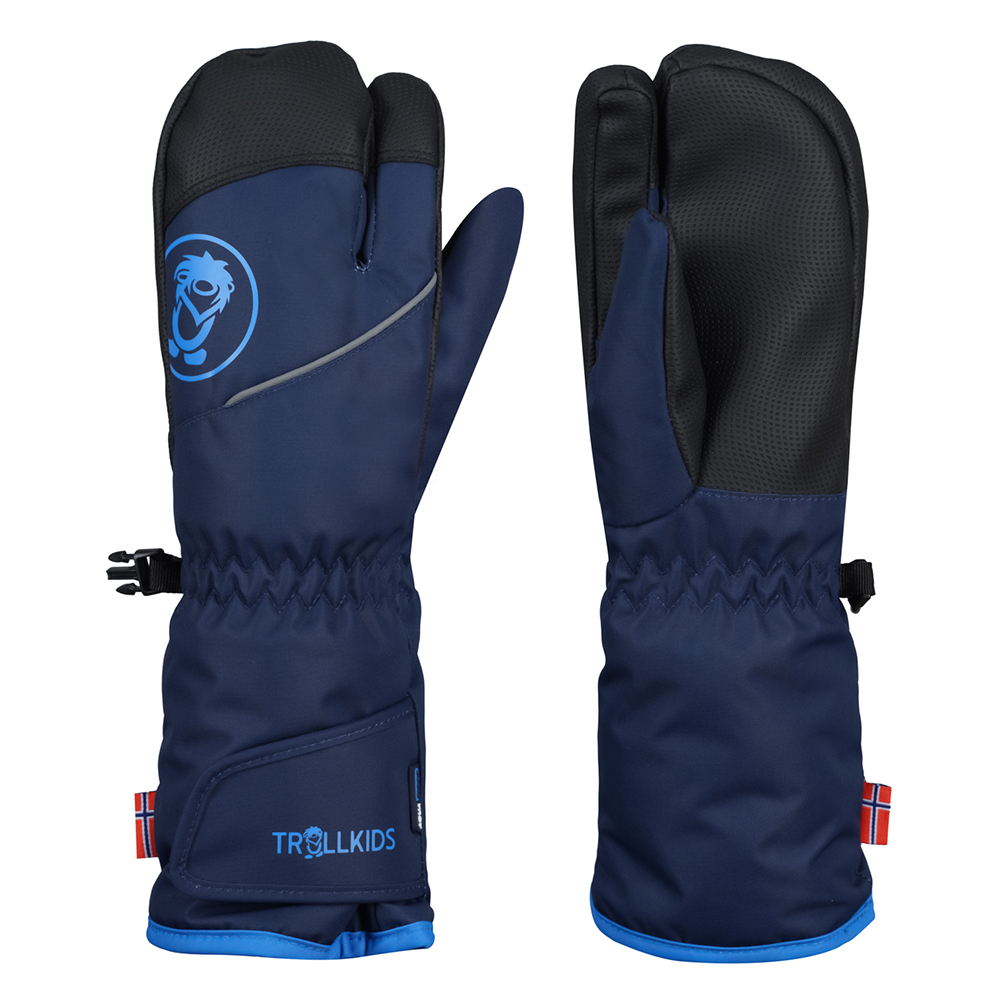 Trollkids 3 Finger Gloves Blau 6-7 Years Junge von Trollkids