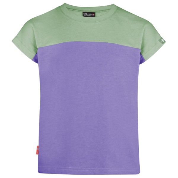 Trollkids - Girl's Bergen T - T-Shirt Gr 110 lila von Trollkids