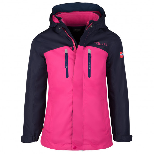 Trollkids - Girl's Bryggen 3in1 Jacket - Doppeljacke Gr 164 rosa/blau von Trollkids