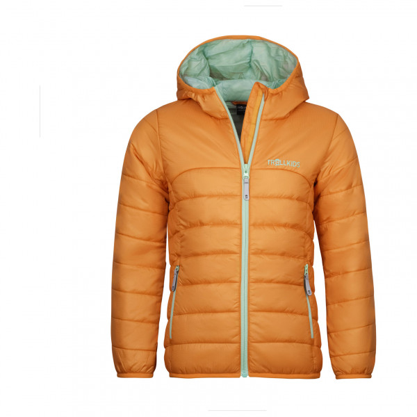 Trollkids - Girl's Eikefjord Jacket - Kunstfaserjacke Gr 128 orange von Trollkids