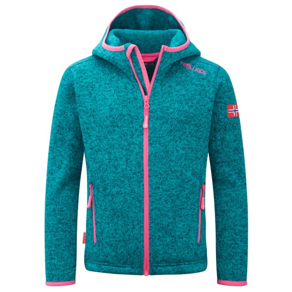 Trollkids - Girl's Jondalen Jacket XT - Fleecejacke Gr 176 türkis von Trollkids
