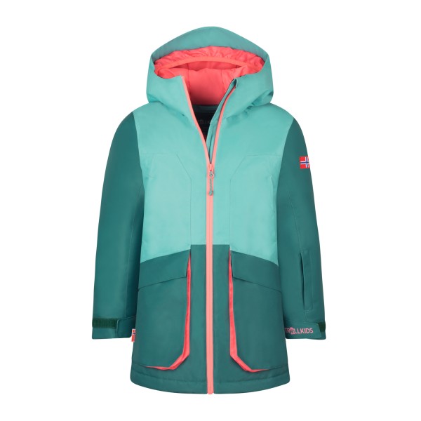 Trollkids - Girl's Kongsberg Jacket - Winterjacke Gr 164 türkis von Trollkids