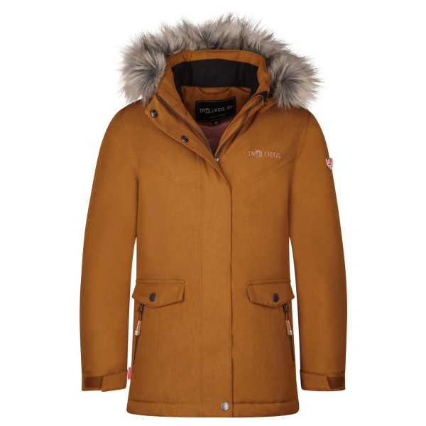 Trollkids - Girl's Oslo Coat XT - Mantel Gr 140 braun von Trollkids