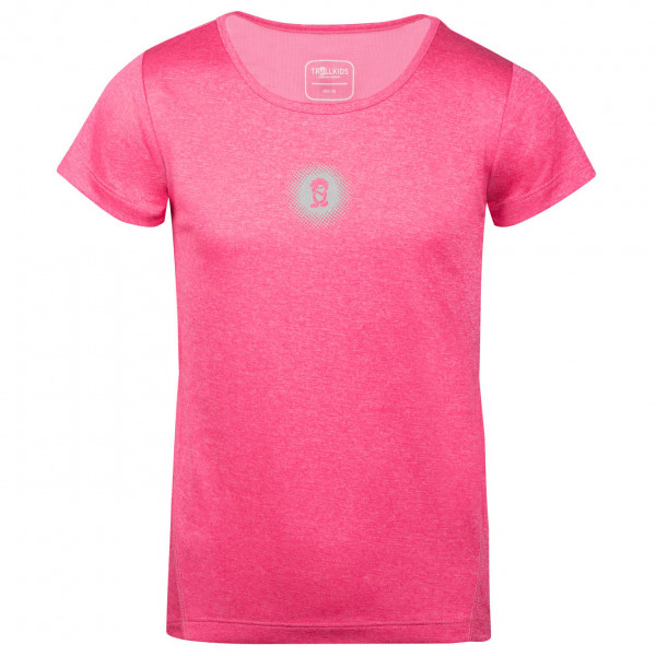 Trollkids - Girl's Preikestolen T - Funktionsshirt Gr 104 rosa von Trollkids