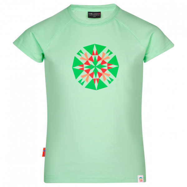 Trollkids - Girl's Senja T - T-Shirt Gr 128 grün von Trollkids