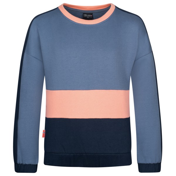 Trollkids - Girl's Verdal Sweatshirt - Longsleeve Gr 104 blau von Trollkids