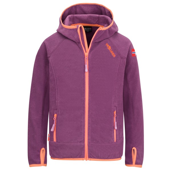 Trollkids - Girls Sandefjord Jacket - Fleecejacke Gr 164 lila von Trollkids