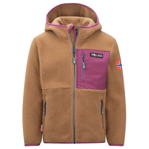 Trollkids - Kid's Aurlandsfjord Jacket - Fleecejacke Gr 164 braun von Trollkids