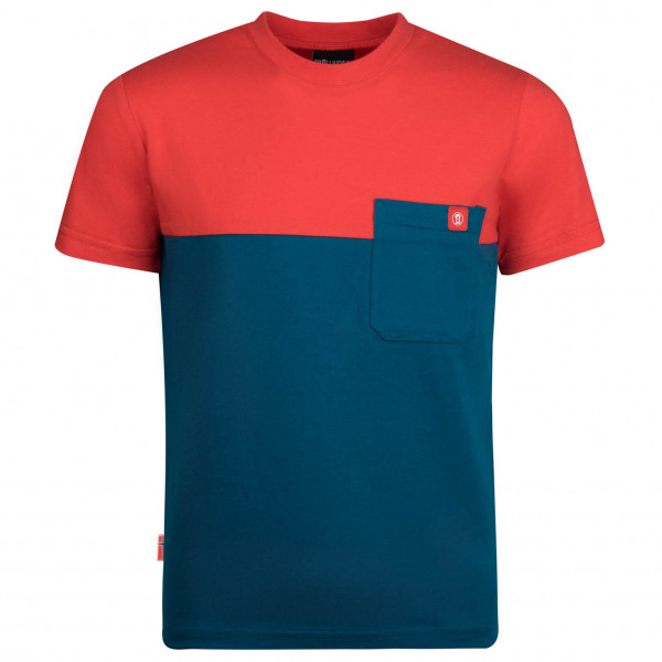 Trollkids - Kid's Bergen T - T-Shirt Gr 110 blau/rot von Trollkids