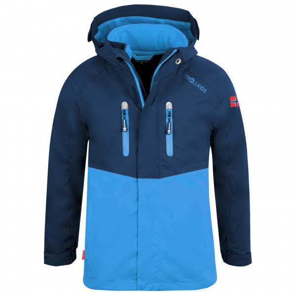 Trollkids - Kid's Bryggen 3in1 Jacket - Doppeljacke Gr 116 blau von Trollkids