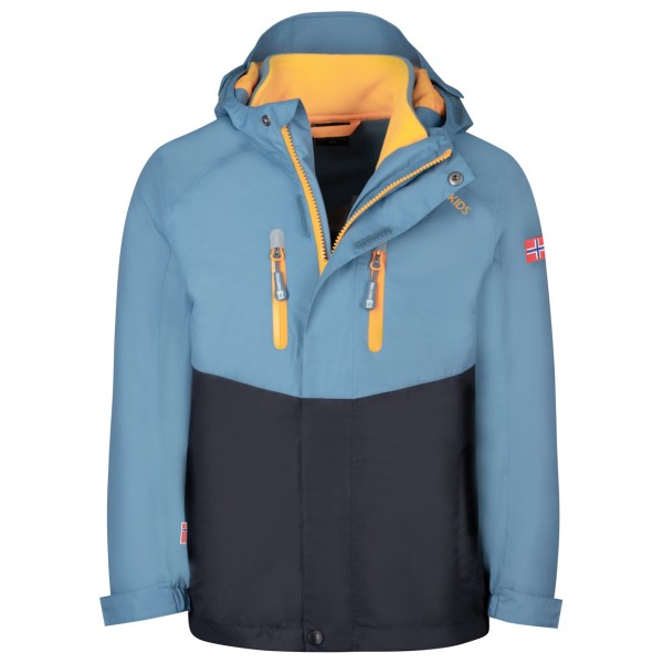 Trollkids - Kid's Bryggen 3in1 Jacket - Doppeljacke Gr 152 blau von Trollkids