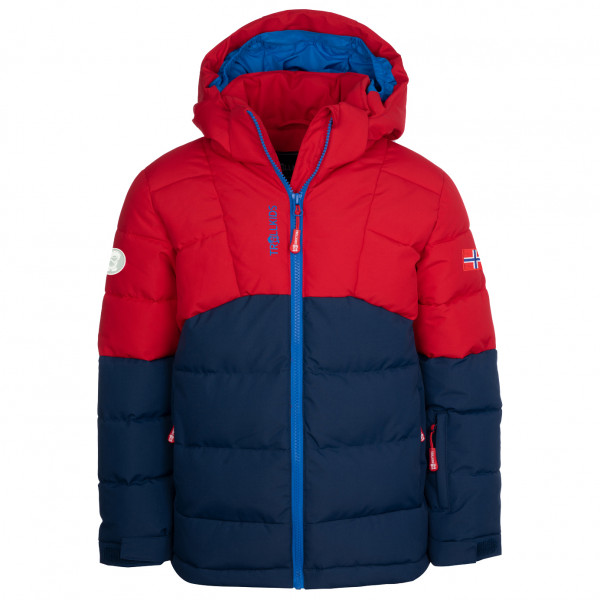 Trollkids - Kid's Gryllefjord Jacket - Winterjacke Gr 92 blau/rot von Trollkids