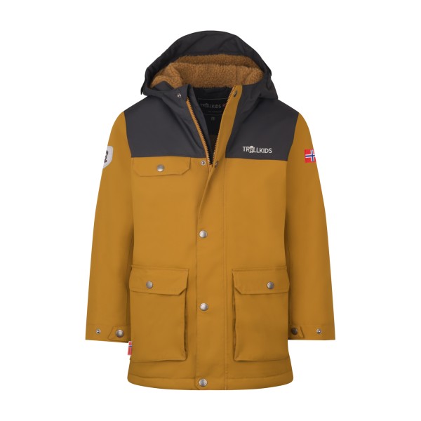 Trollkids - Kid's Gudvangen Jacket - Parka Gr 116 braun von Trollkids