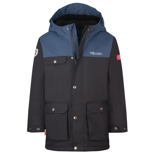 Trollkids - Kid's Gudvangen Jacket - Parka Gr 164 grau von Trollkids
