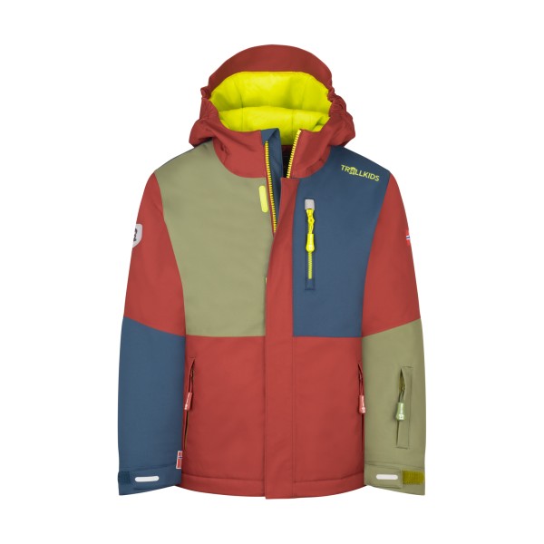 Trollkids - Kid's Hallingdal Jacket - Winterjacke Gr 128 rot von Trollkids