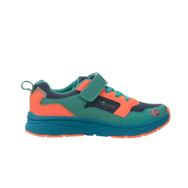 Trollkids - Kid's Haugesund Sneaker - Freizeitschuhe Gr 36 blau/orange von Trollkids