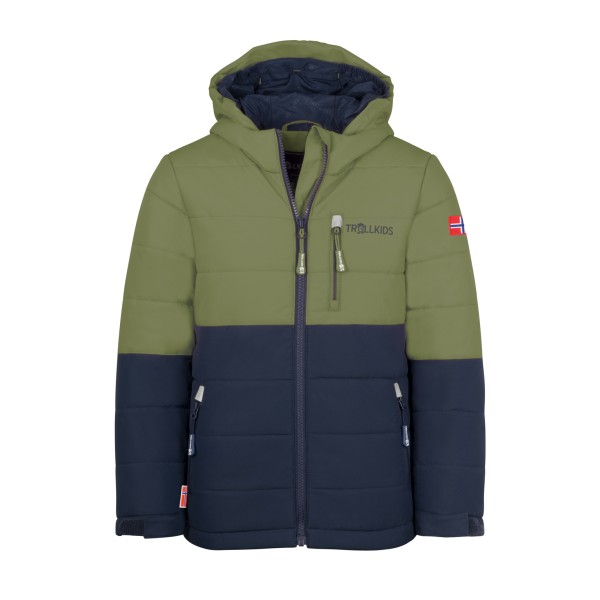 Trollkids - Kid's Hemsedal Snow Jacket XT - Skijacke Gr 152 blau/oliv von Trollkids