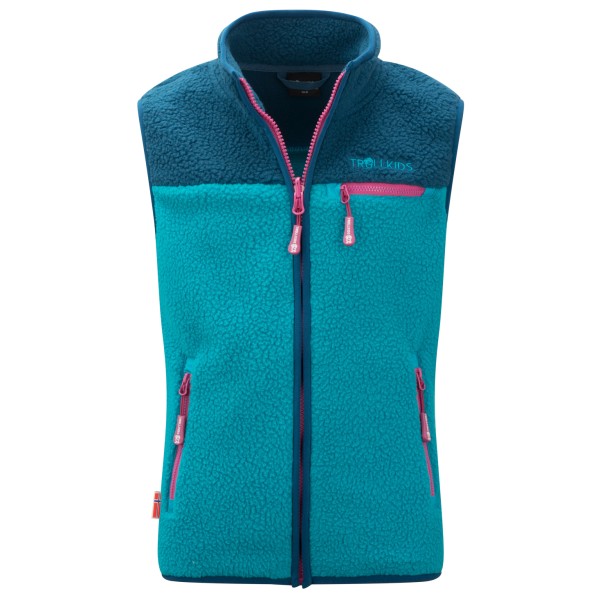 Trollkids - Kid's Hemsedal Vest - Fleeceweste Gr 164 türkis von Trollkids