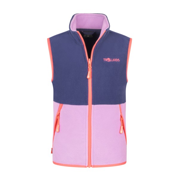 Trollkids - Kid's Kjerag Vest - Fleeceweste Gr 98 rosa von Trollkids