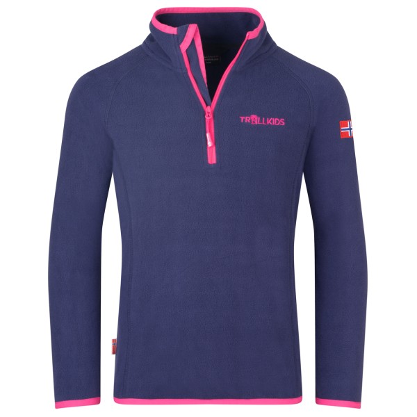 Trollkids - Kid's Nordland Half Zip - Fleecepullover Gr 152 blau von Trollkids