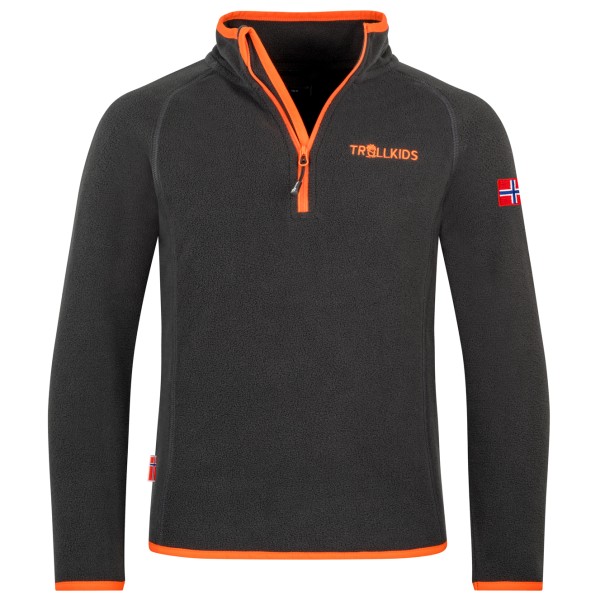 Trollkids - Kid's Nordland Half Zip - Fleecepullover Gr 92 schwarz von Trollkids