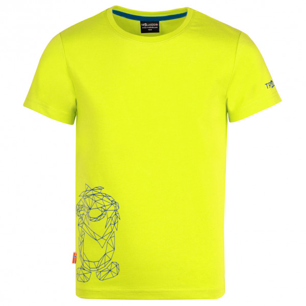 Trollkids - Kid's Oppland T - T-Shirt Gr 104 gelb von Trollkids
