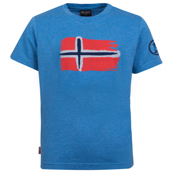 Trollkids - Kid's Oslo T - T-Shirt Gr 176 blau von Trollkids