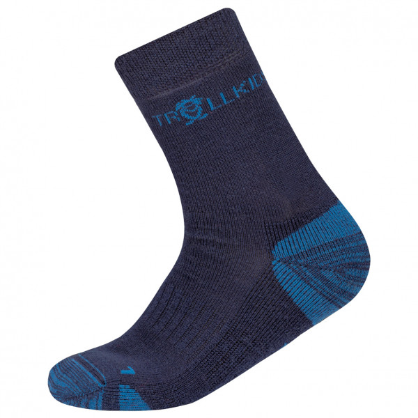 Trollkids - Kid's Preikestolen Hiking Socks - Wandersocken Gr 31-34 - 7-8 Years;35-38 - 9-11 Years;39-42 - 12-14 Years blau;bunt;lila von Trollkids