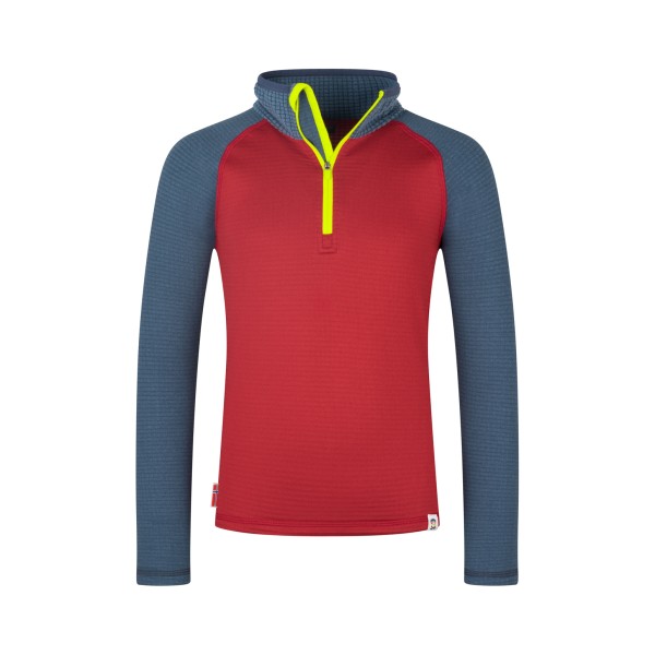 Trollkids - Kid's Rauland Half Zip - Fleecepullover Gr 140 rot von Trollkids