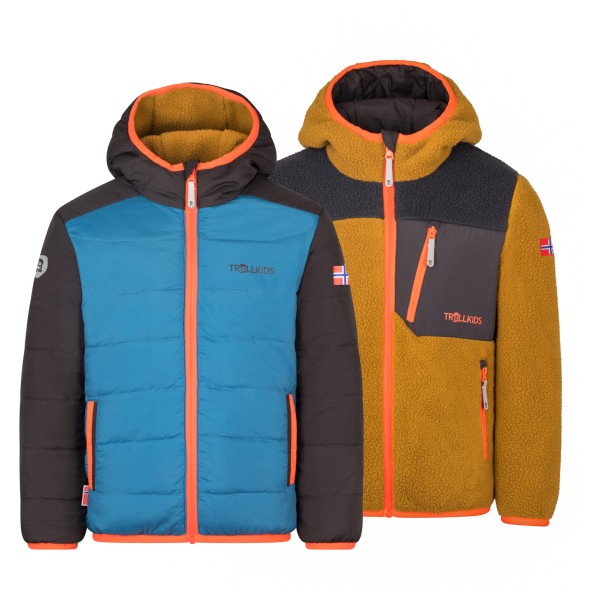 Trollkids - Kid's Sandvika Turnover Jacket - Fleecejacke Gr 176 bunt von Trollkids
