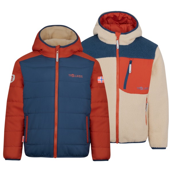 Trollkids - Kid's Sandvika Turnover Jacket - Fleecejacke Gr 98 bunt von Trollkids