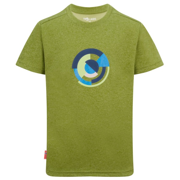 Trollkids - Kid's Sognefjord T-Shirt - Funktionsshirt Gr 104 oliv von Trollkids