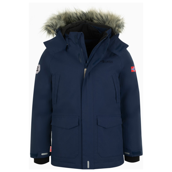 Trollkids - Kid's Spitsbergen Jacket - Parka Gr 98 blau von Trollkids