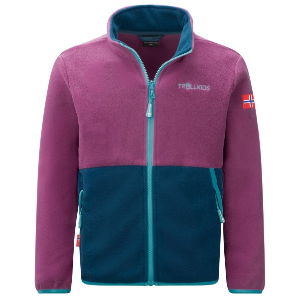 Trollkids - Kid's Storfjord Jacket - Fleecejacke Gr 110 lila von Trollkids