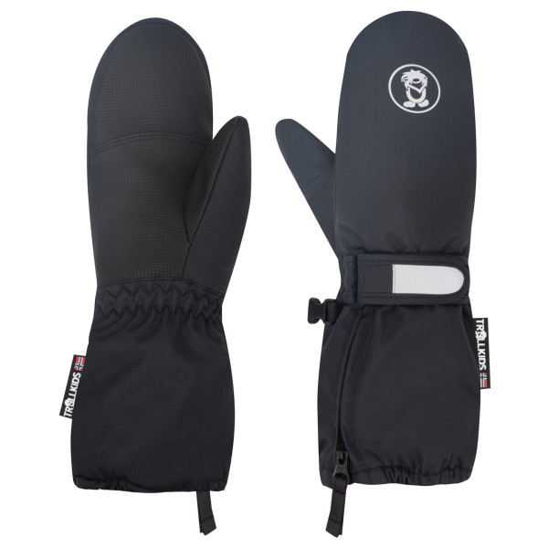 Trollkids - Kid's Troll Mitten XT - Handschuhe Gr 4 - 6-7 Years schwarz/grau von Trollkids