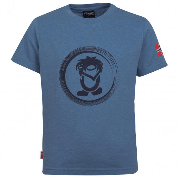 Trollkids - Kid's Trollfjord Tee - T-Shirt Gr 110 blau von Trollkids