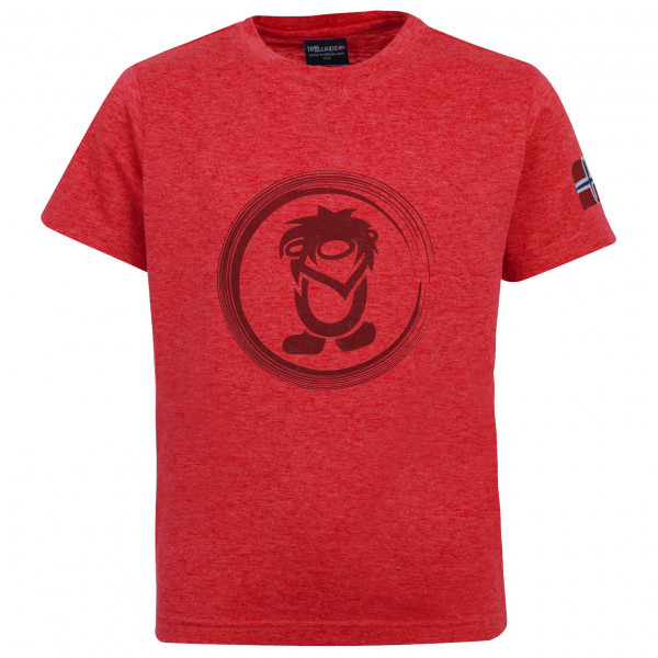 Trollkids - Kid's Trollfjord Tee - T-Shirt Gr 110 rot von Trollkids