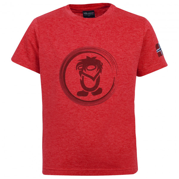 Trollkids - Kid's Trollfjord Tee - T-Shirt Gr 98 rot von Trollkids