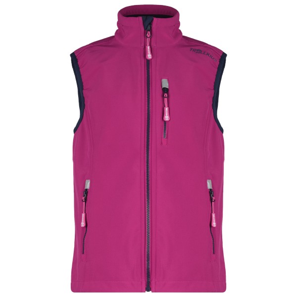 Trollkids - Kid's Trollfjord Vest - Softshellweste Gr 176 rosa/lila von Trollkids