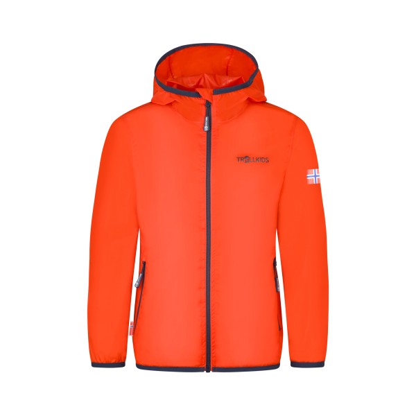 Trollkids - Kid's Trolltunga Jacket - Regenjacke Gr 152 rot von Trollkids